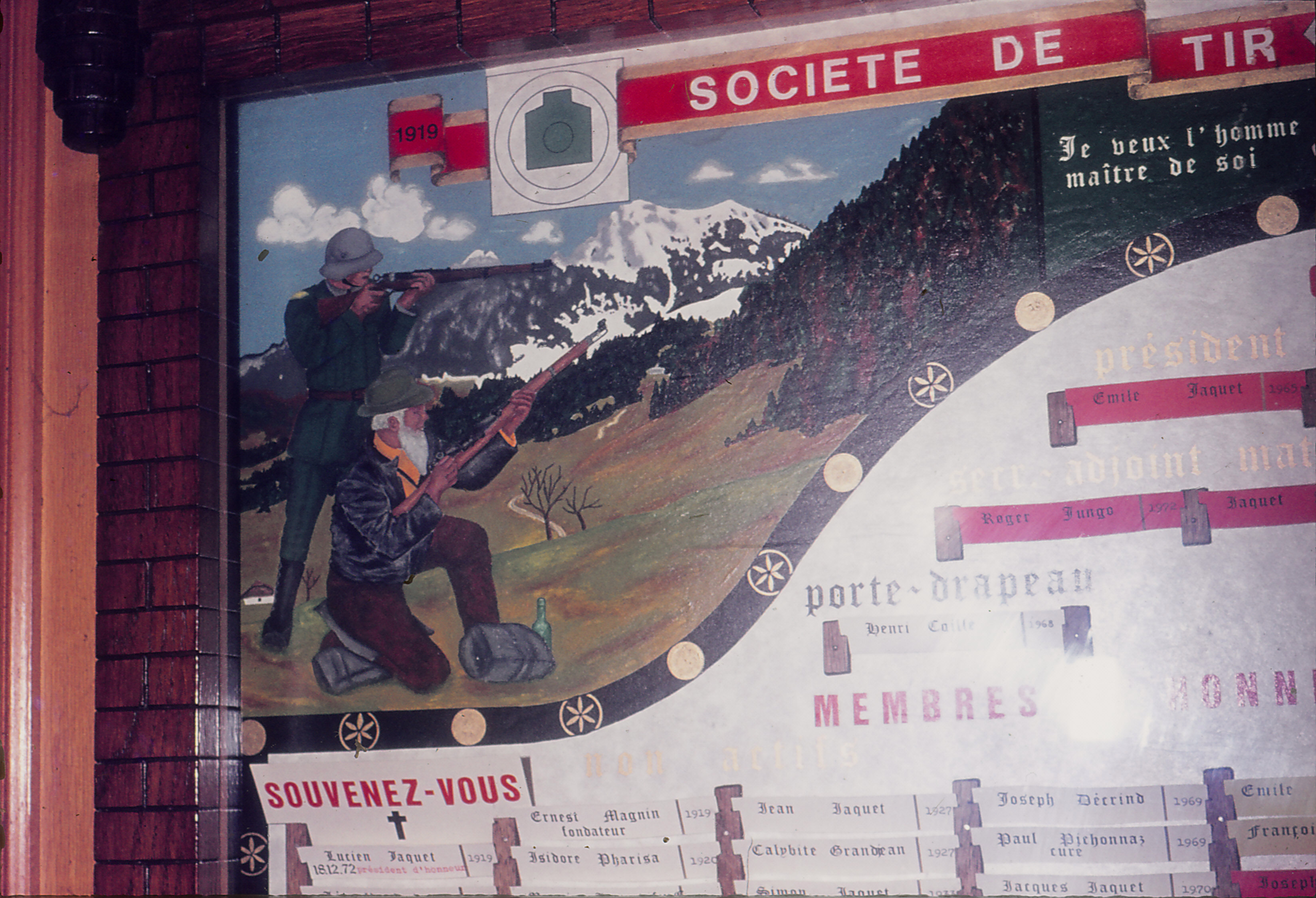 Tableau du tir